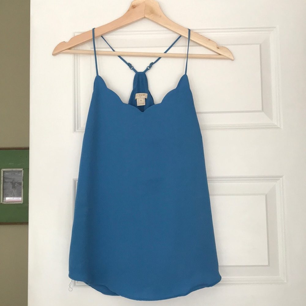 J Crew Scalloped tank